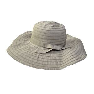 Coolibar Packable Sun Hat Emma Featherweight Ribbon UPF 50+ Vacation Travel